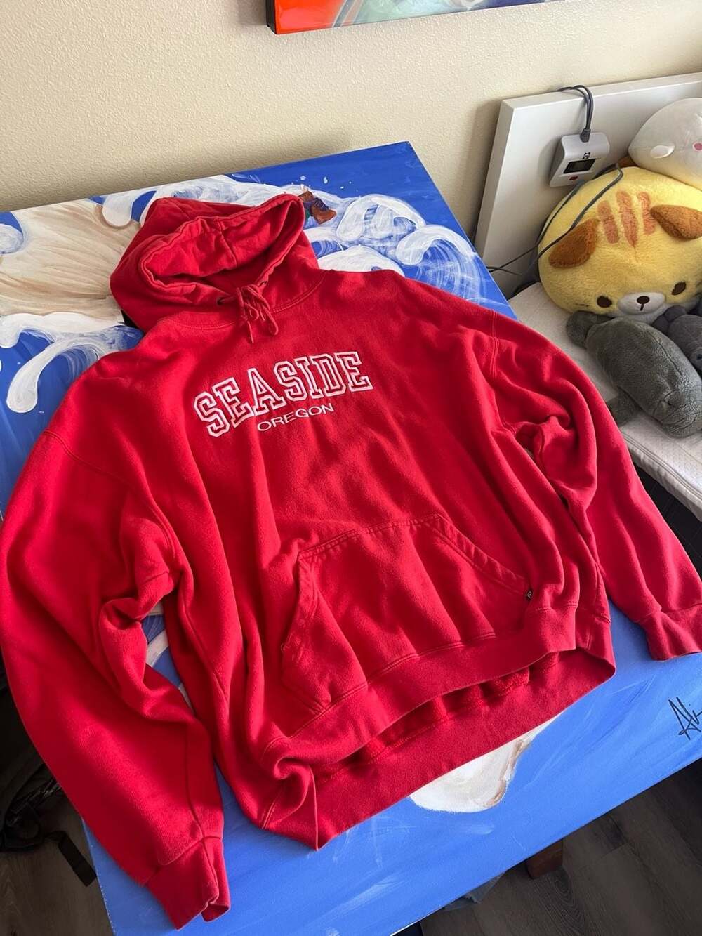 Rag Wear Seaside Oregon Red Hoodie 2XL